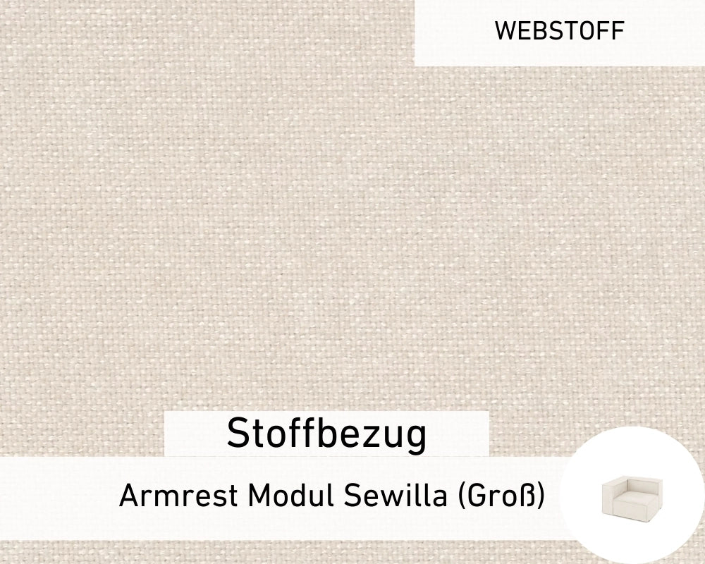Bekleding van stof - Module armleuning Sewilla (Groot)