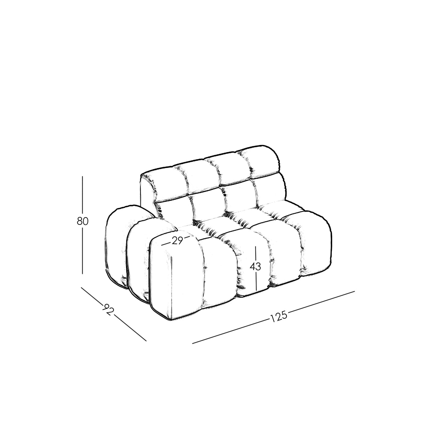 Armrest Modul Umbria (Groß)
