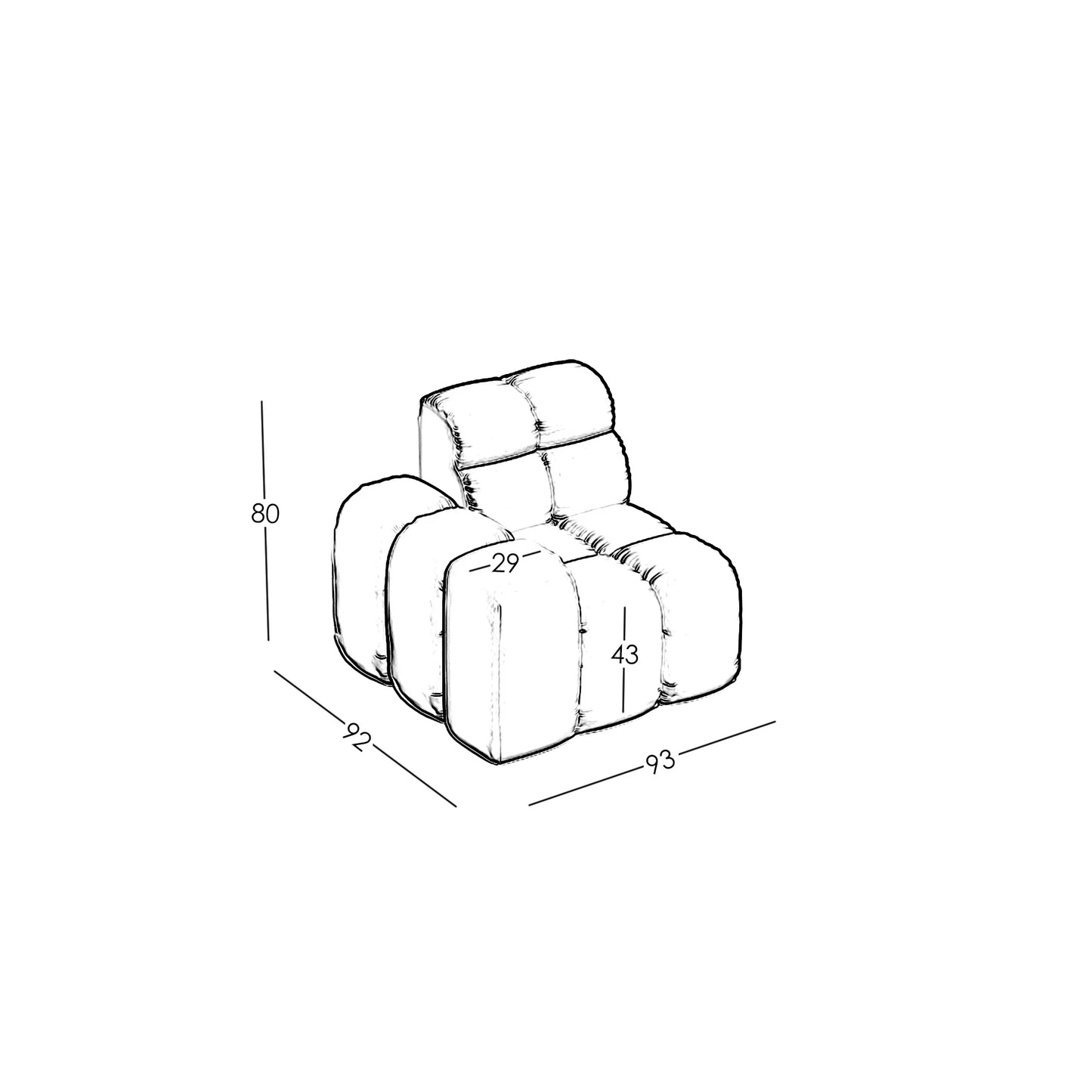 Armrest Modul Umbria (Klein)