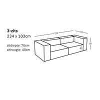 Modulaire bank Sewilla (3-zits)