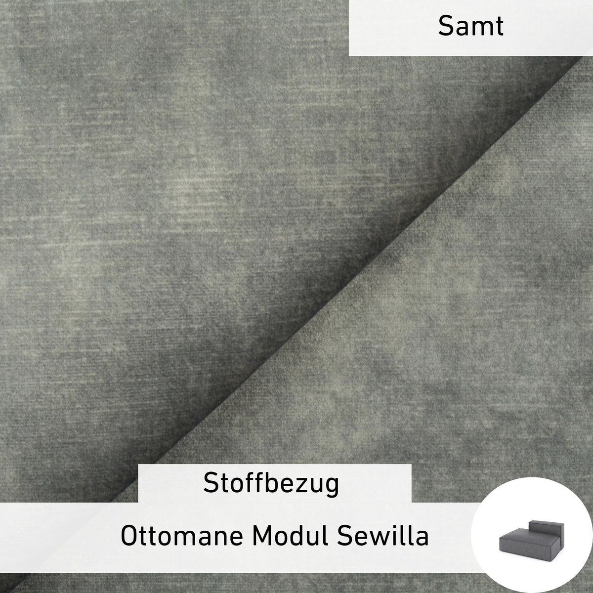 Stoffbezug - Ottomane Modul Sewilla