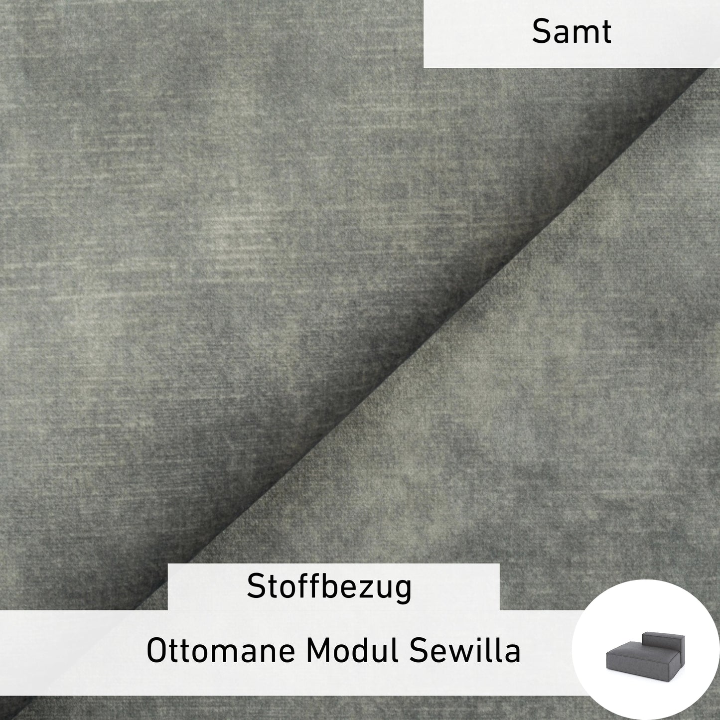 Stoffbezug - Ottomane Modul Sewilla