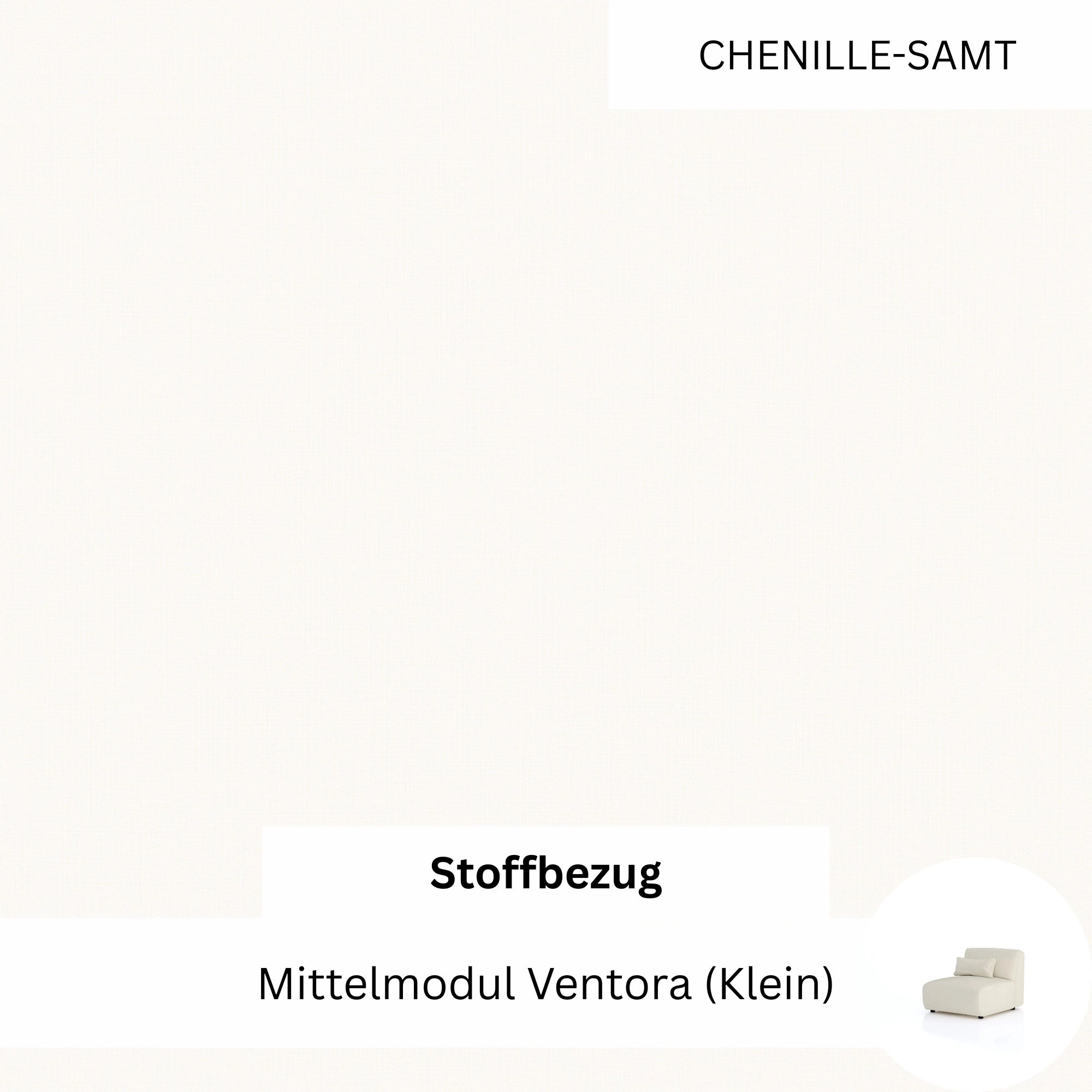 Stoffbezug - Mittelmodul Ventora (Klein)