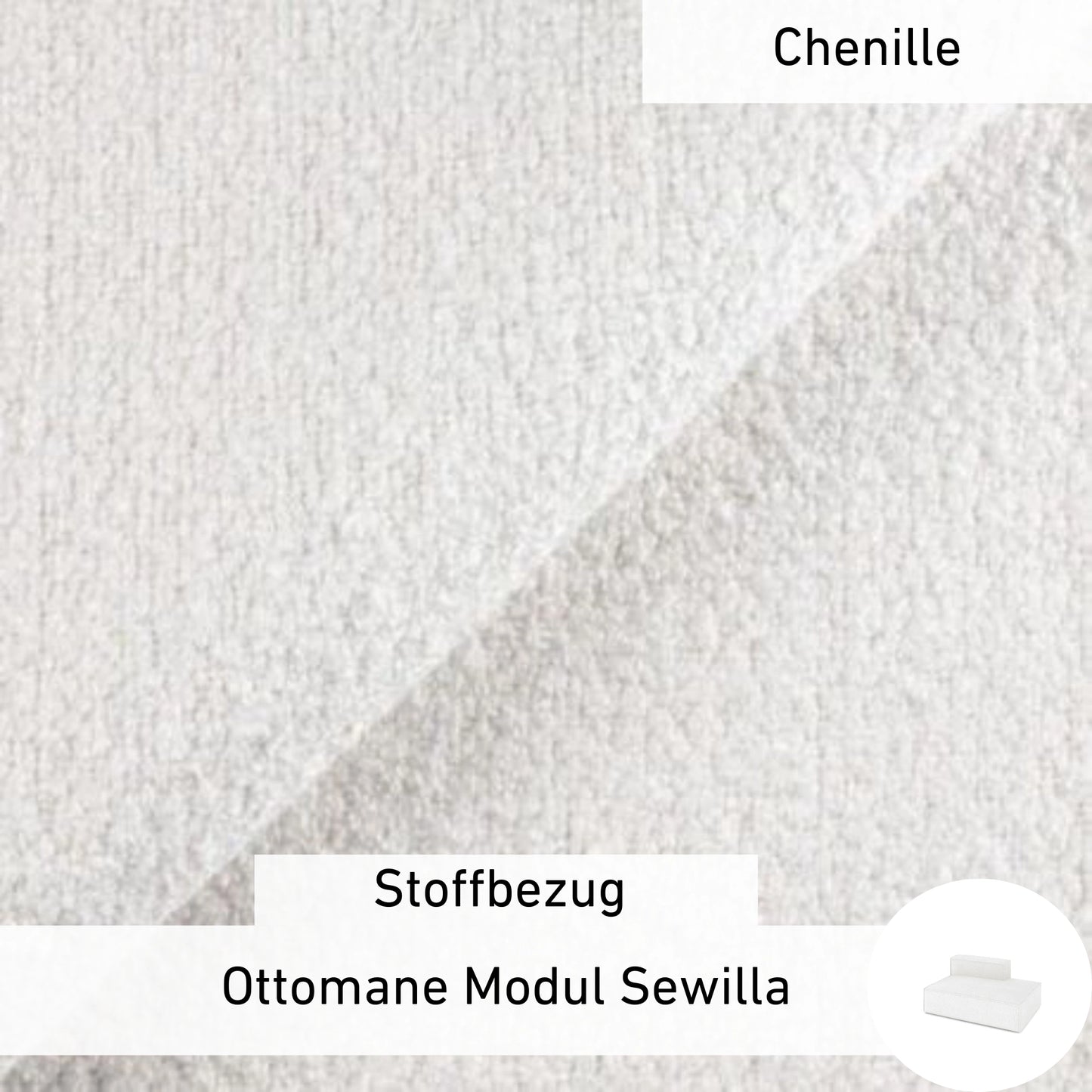 Stoffbezug - Ottomane Modul Sewilla
