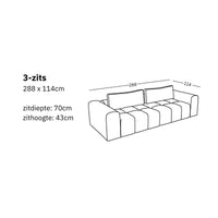 Modulaire bank Comora (3-zits)