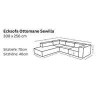 Modulares Ecksofa Ottomane Sewilla