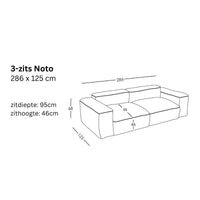 Modulaire bank Noto (3-zits)