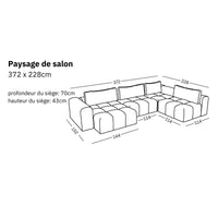 Paysage de salon modulable Comora