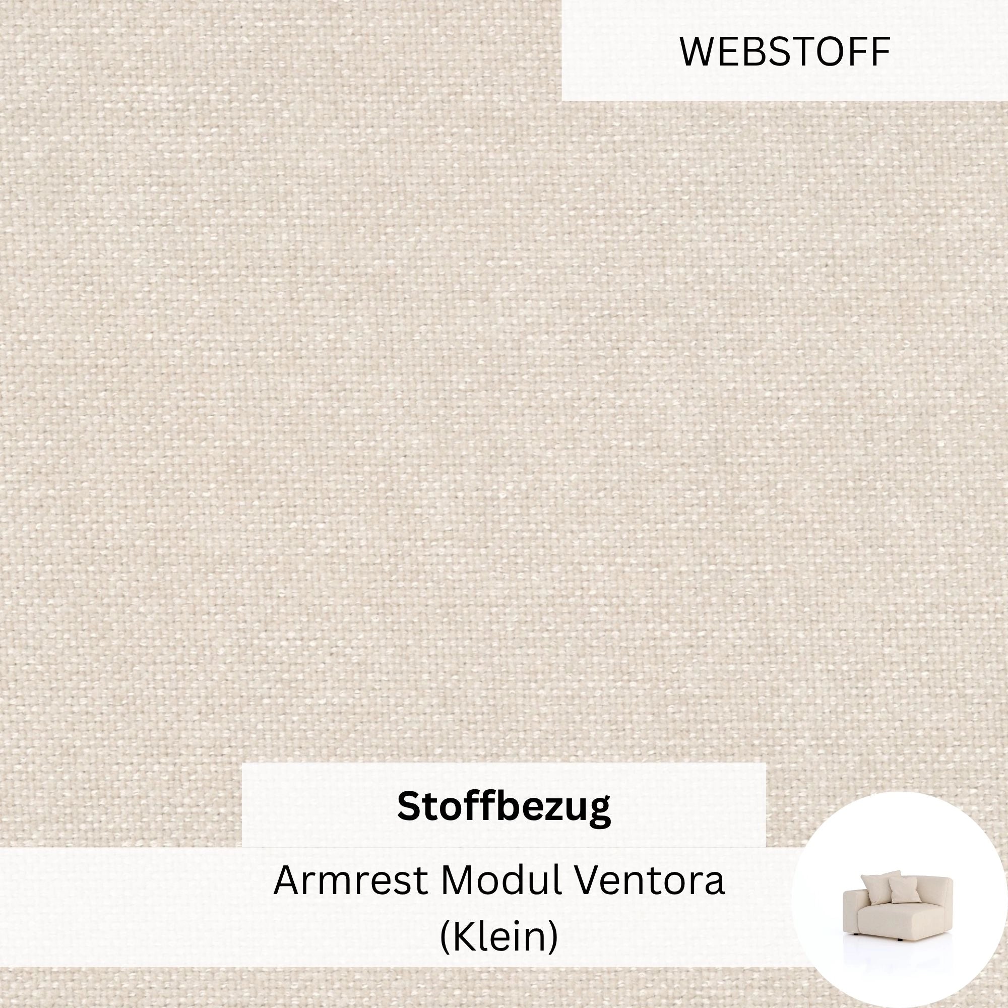 Stoffbezug - Armrest Modul Ventora (Klein) (links)