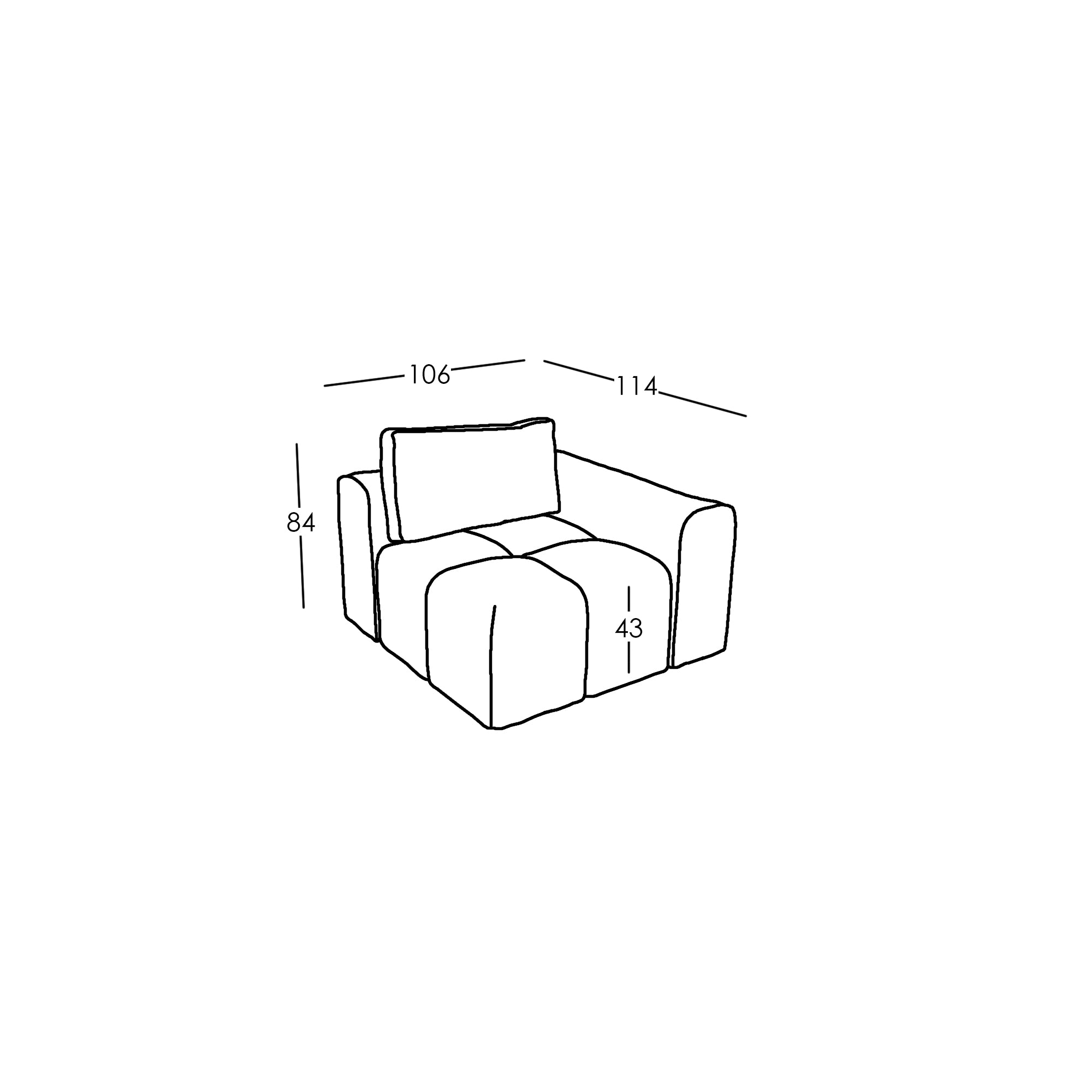 Armrest Modul (klein) Comora (rechts)