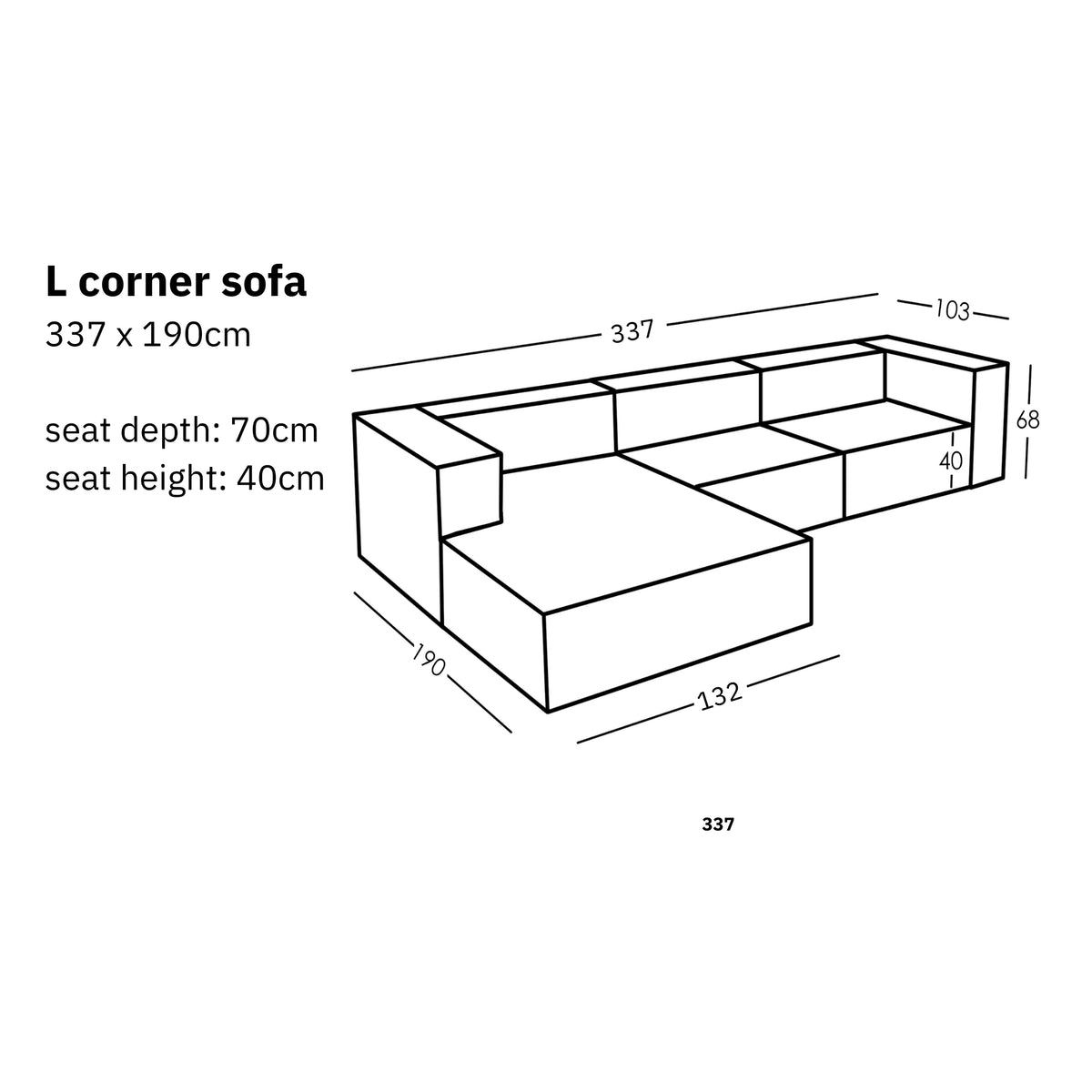 Modular L Corner Sofa Sewilla