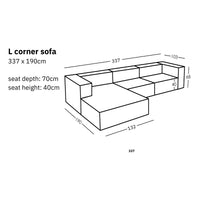 Modular L Corner Sofa Sewilla