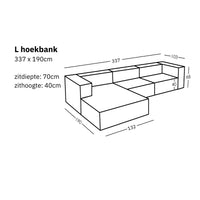 Modulaire L hoekbank Sewilla