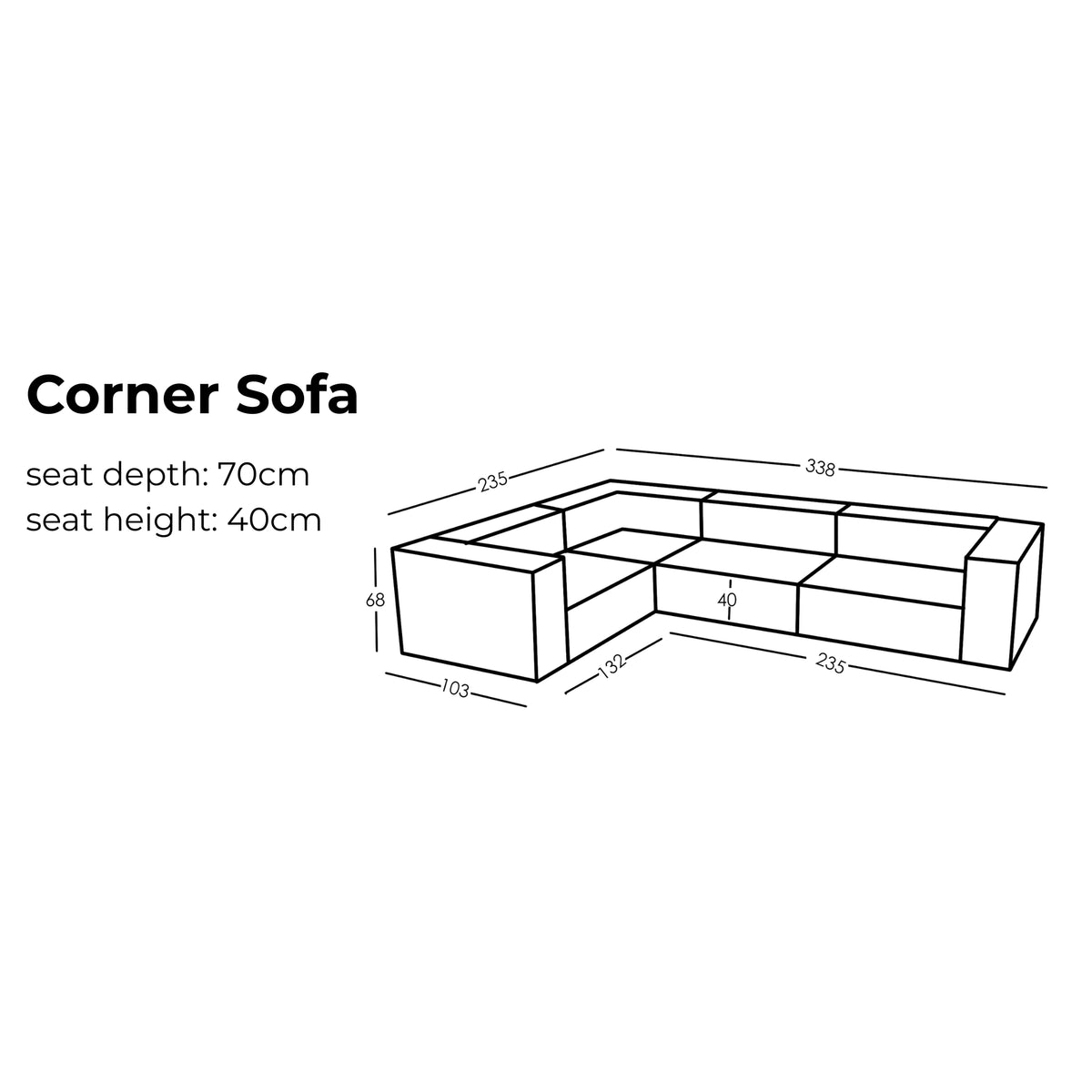 Modular Corner Sofa Sewilla Outdoor