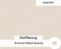Bekleding van stof - Module armleuning Sewilla