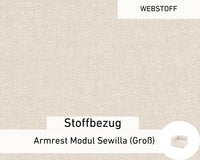 Bekleding van stof - Module armleuning Sewilla (Groot)