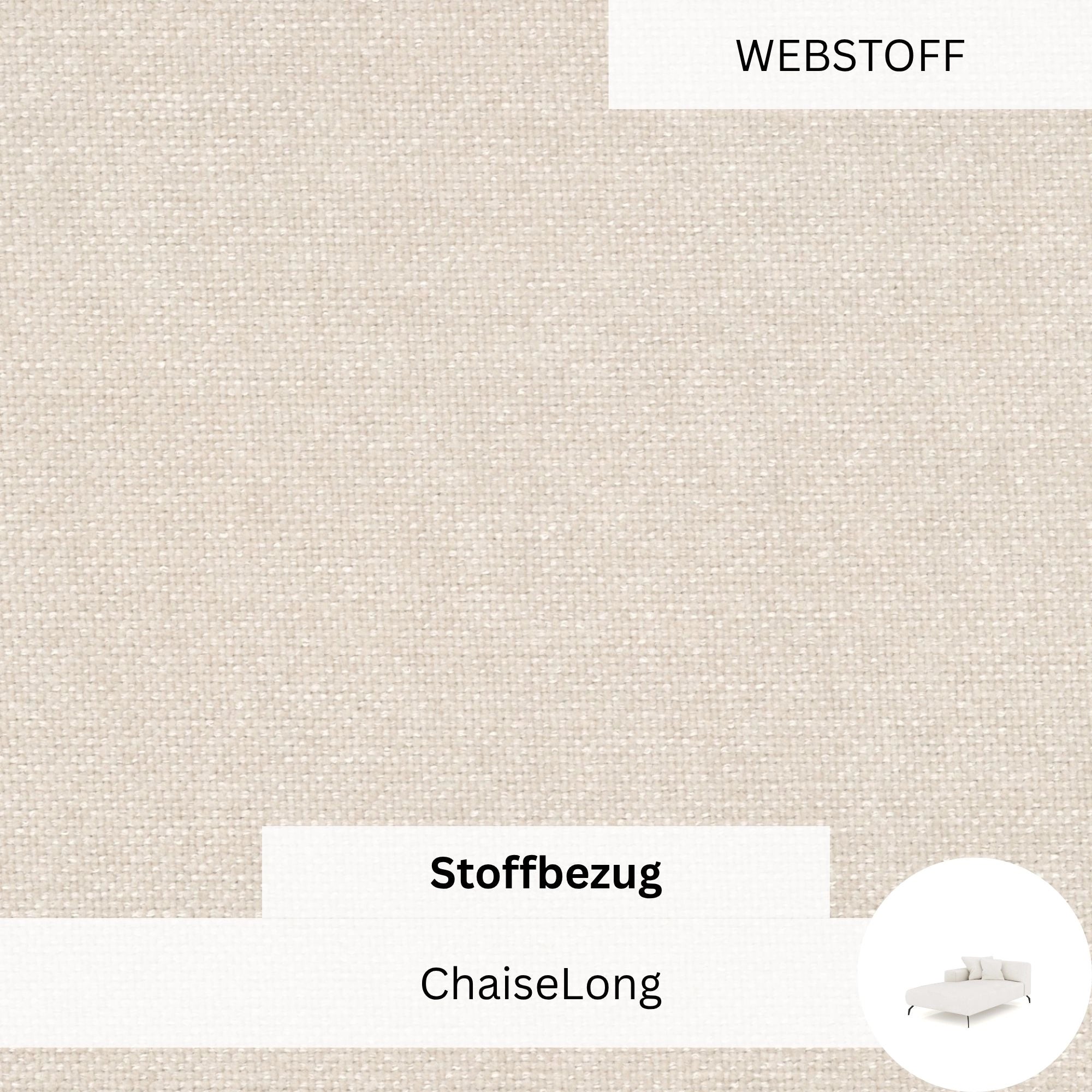 Stoffbezug - ChaiseLong Ventora Lift