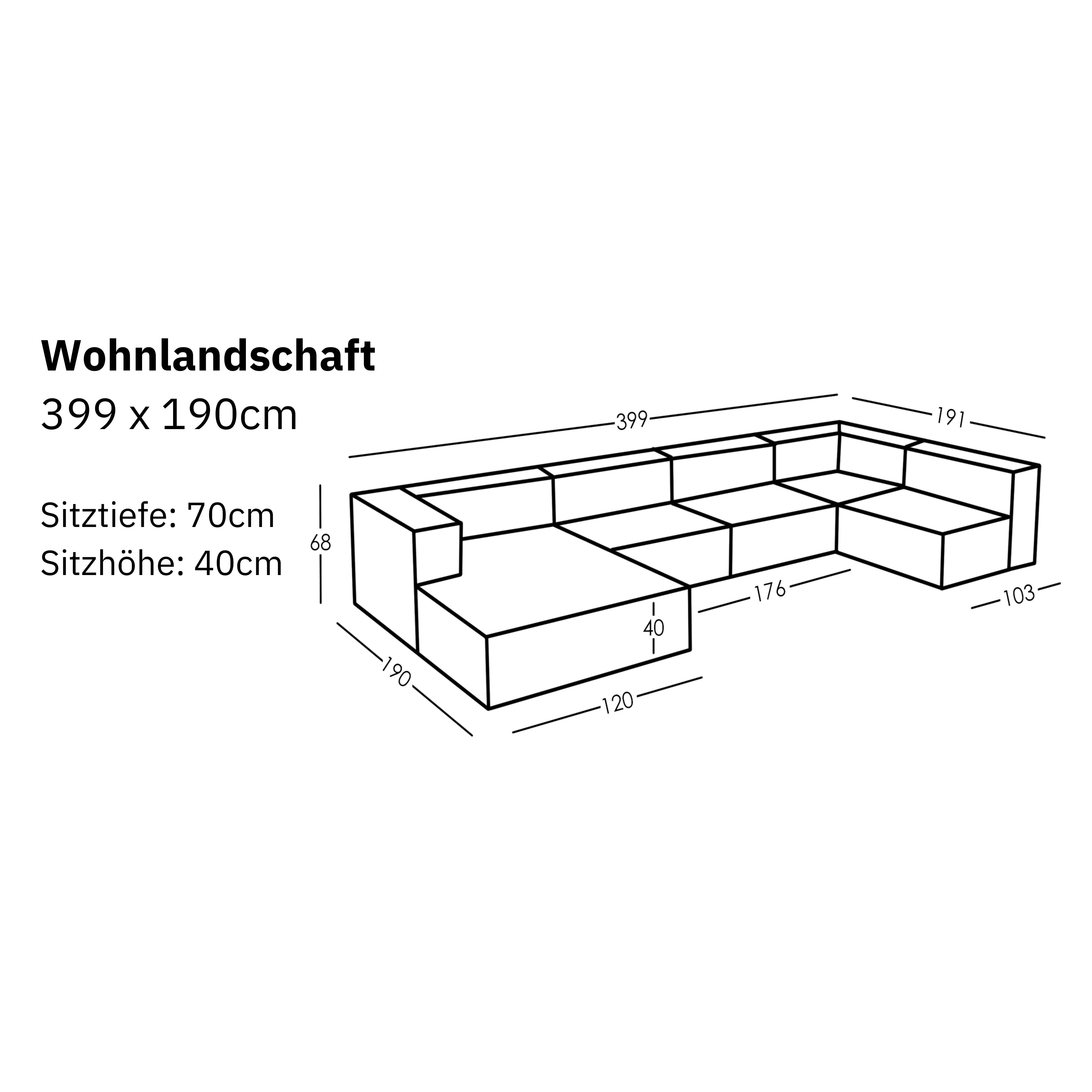 Modulare Wohnlandschaft Sewilla