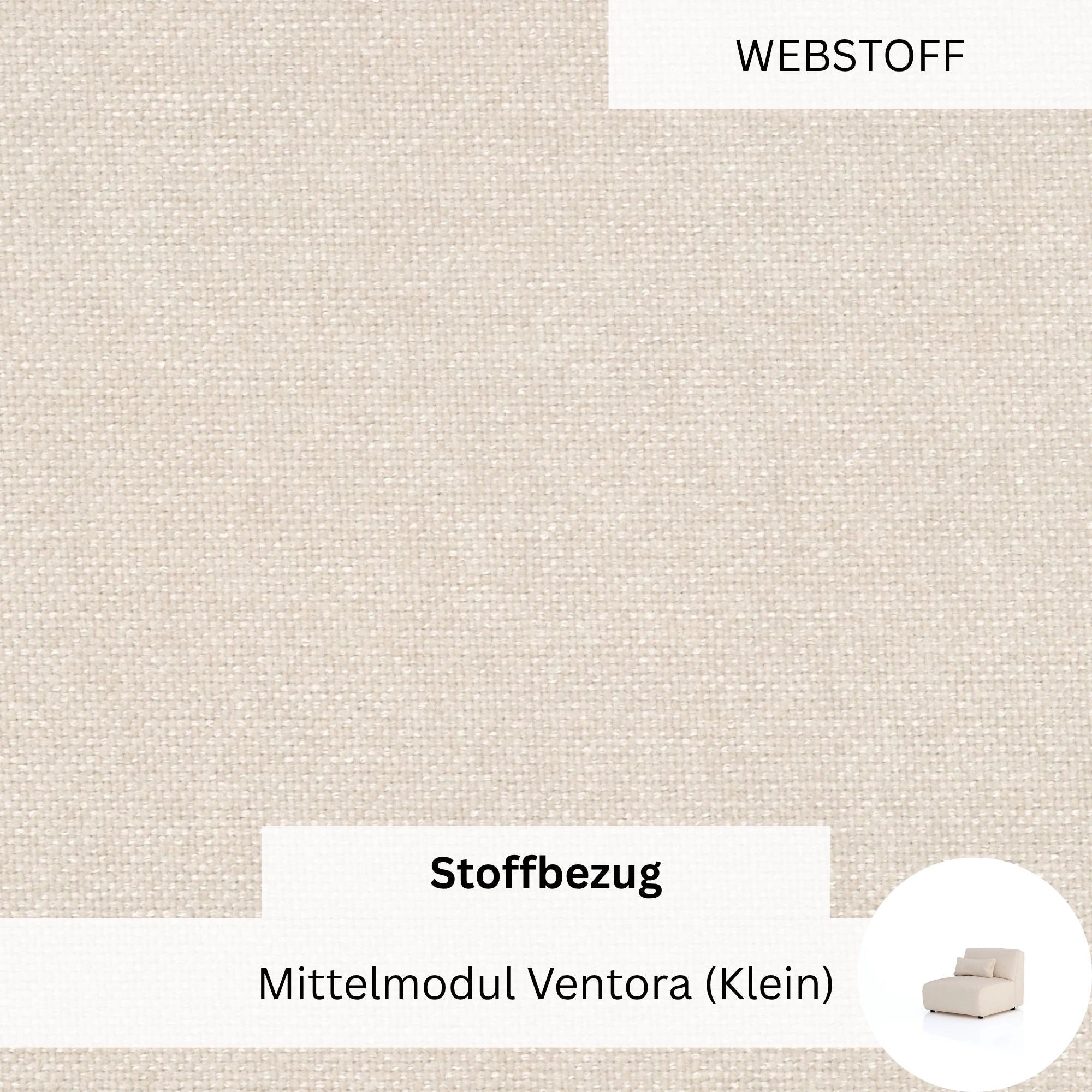 Stoffbezug - Mittelmodul Ventora (Klein)