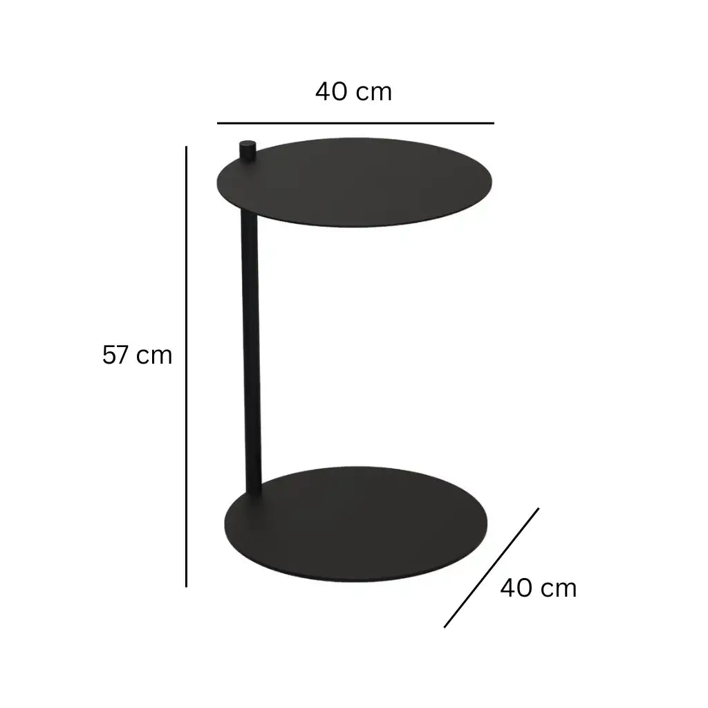 Metall Beistelltisch Florenzo Rund