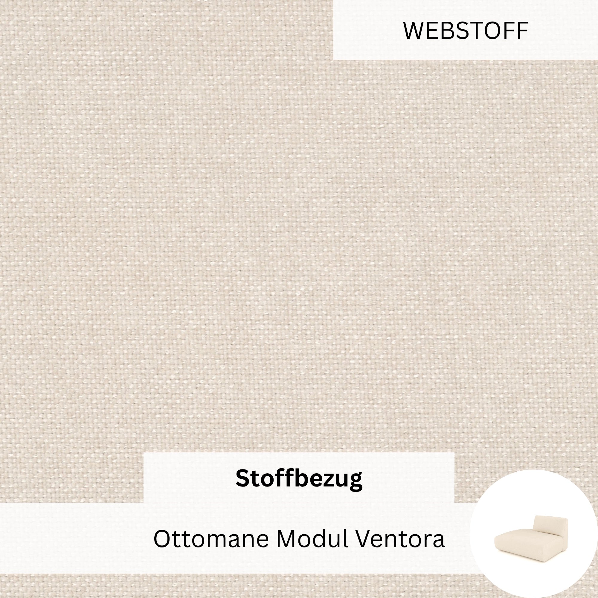 Stoffbezug - Ottomane Modul Ventora