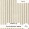 Bekleding van stof - Module armleuning Sewilla