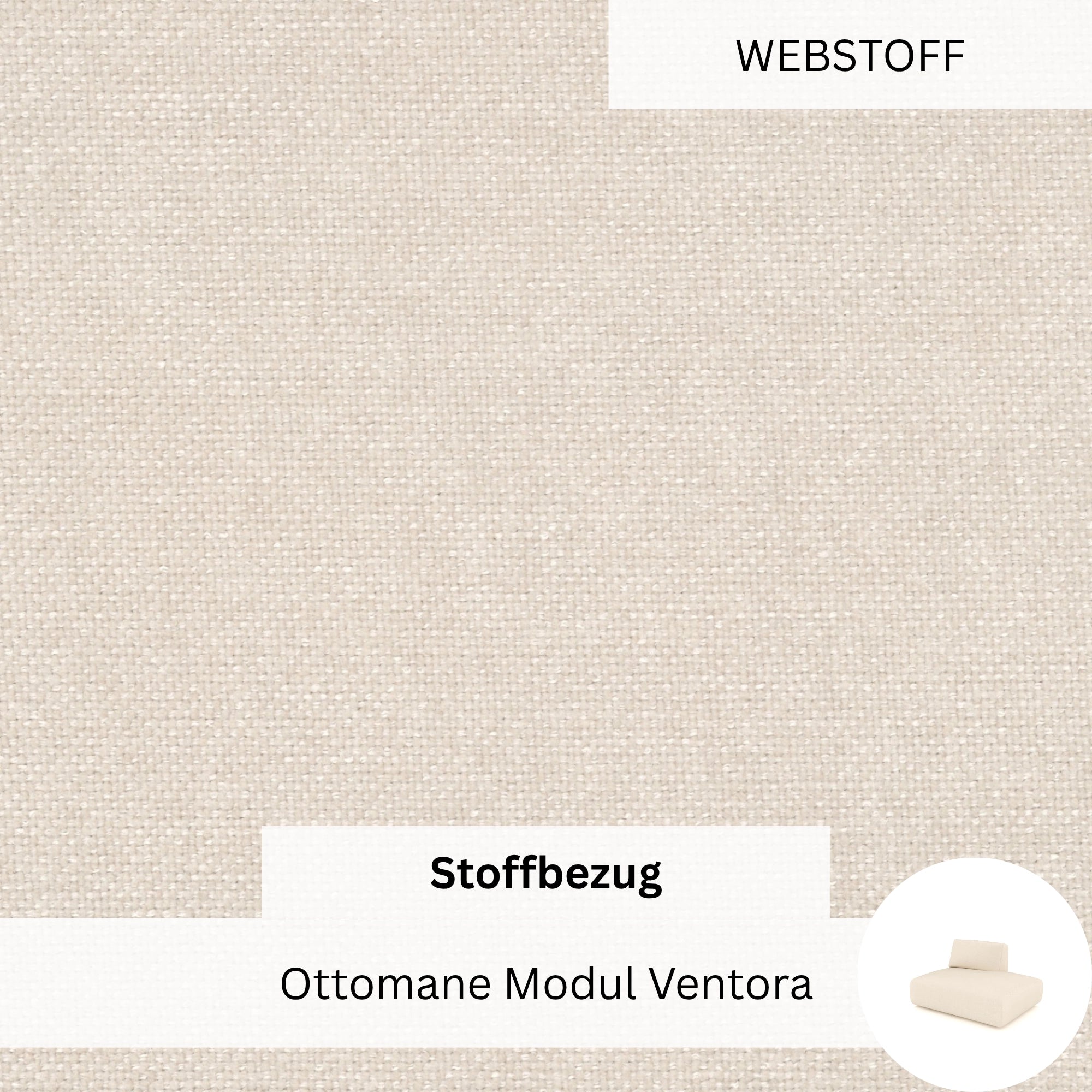 Stoffbezug - Ottomane Modul Ventora