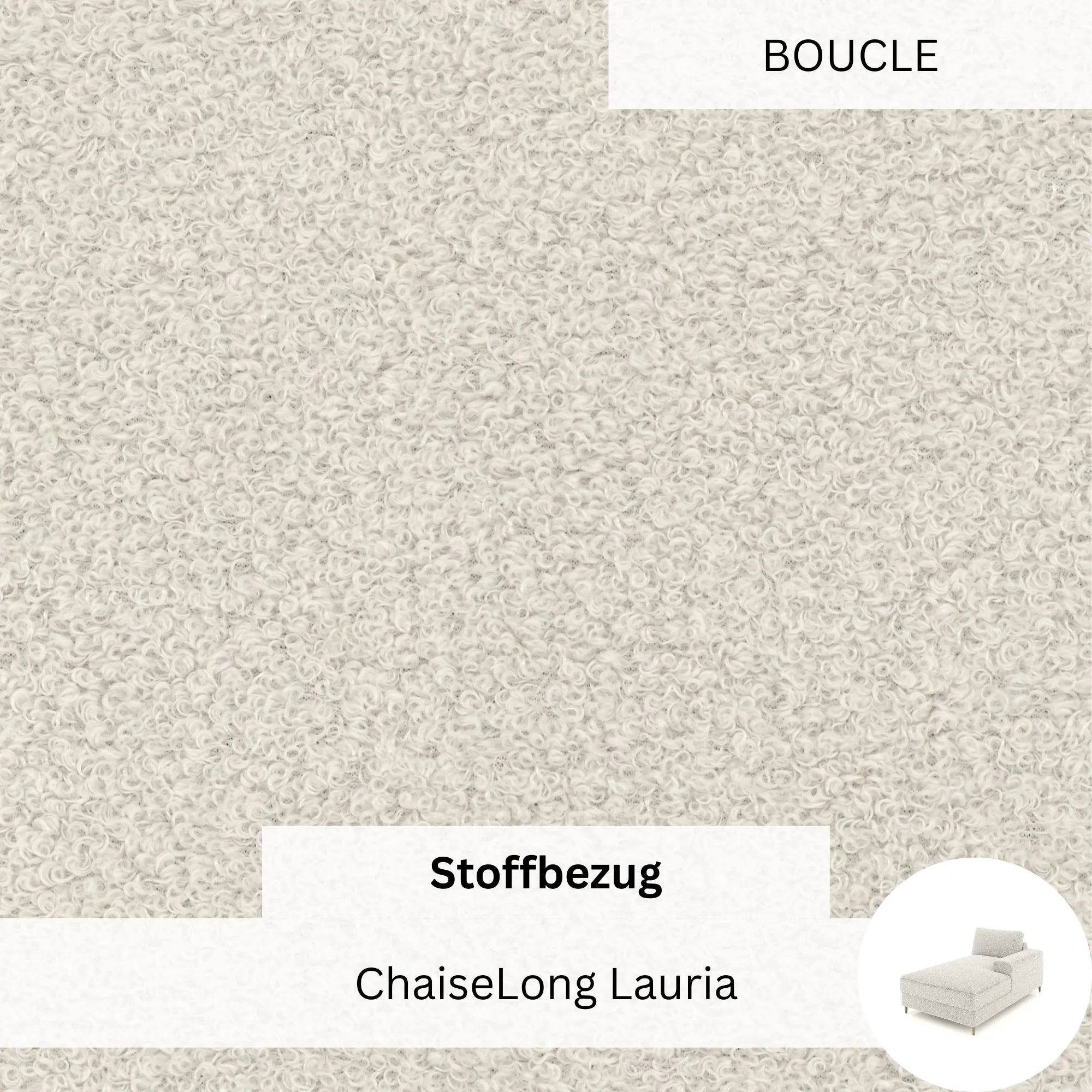 Stoffbezug - ChaiseLong Modul Lauria (links)