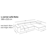 Modular L Corner Sofa Noto