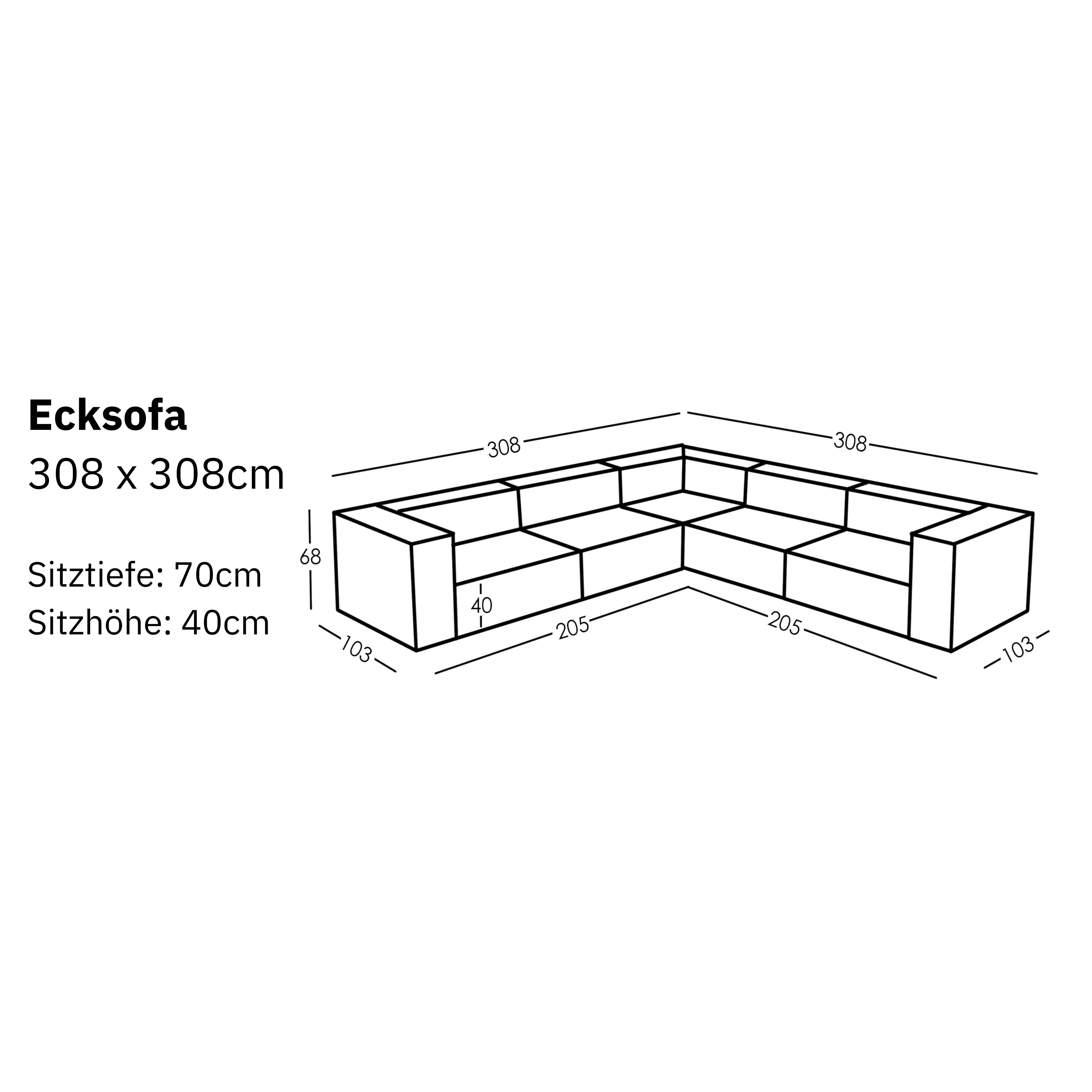 Modulares Ecksofa Sewilla