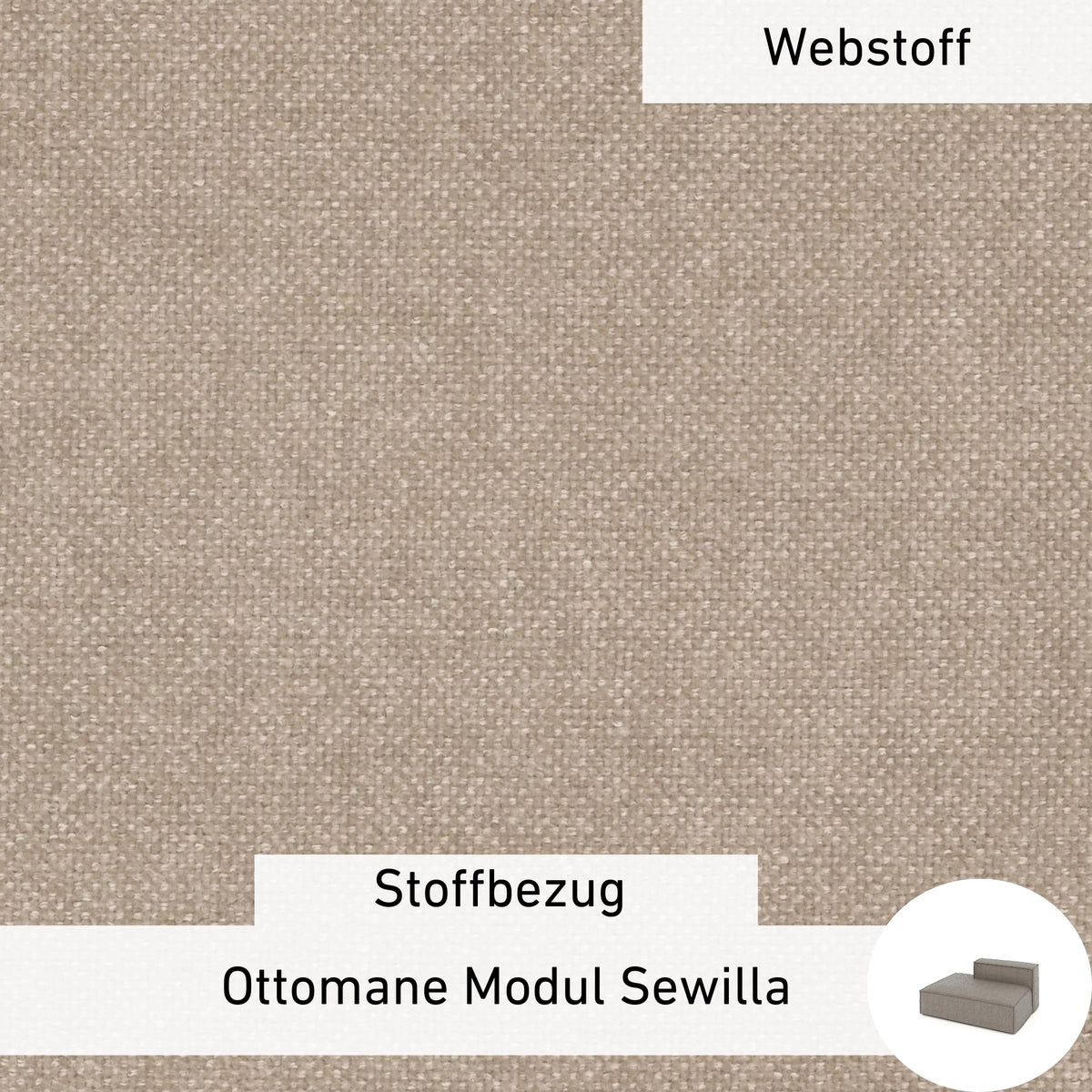 Stoffbezug - Ottomane Modul Sewilla