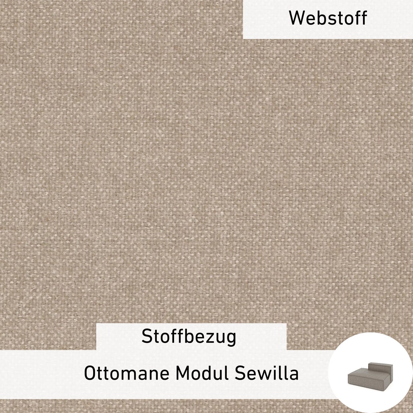 Stoffbezug - Ottomane Modul Sewilla