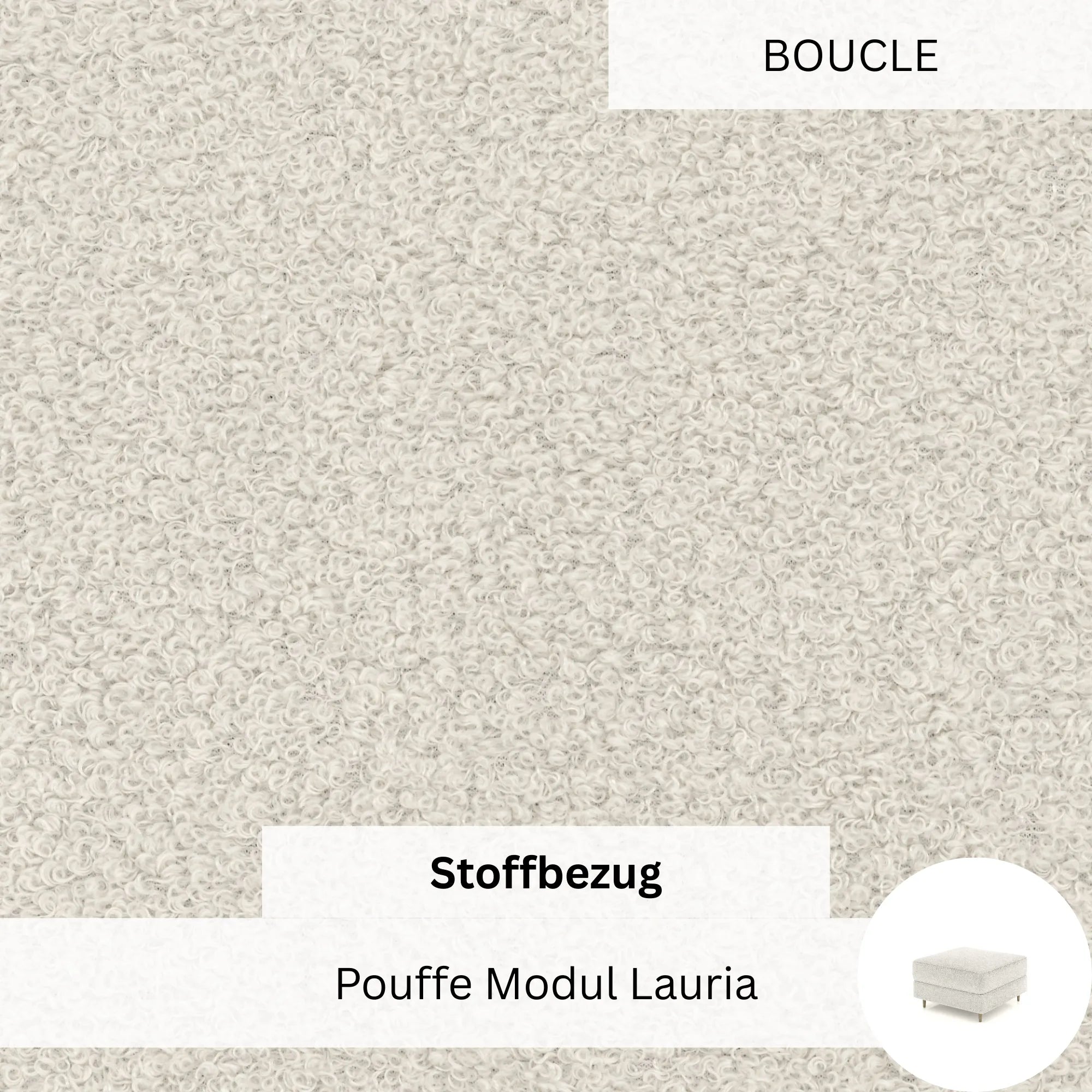 Stoffbezug - Pouffe Modul Lauria