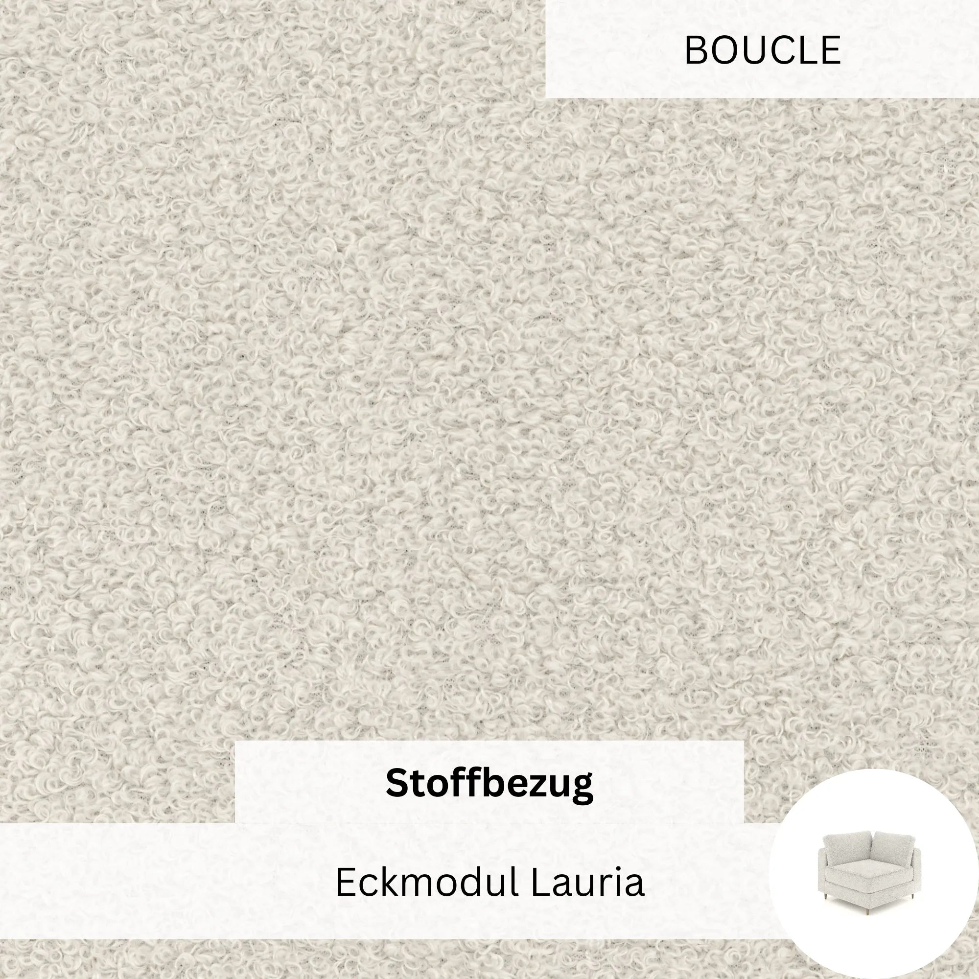 Stoffbezug - Eckmodul Lauria
