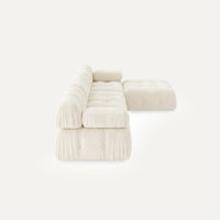 Modulares Sofa Cloud (4-Sitzer) mit Pouffe