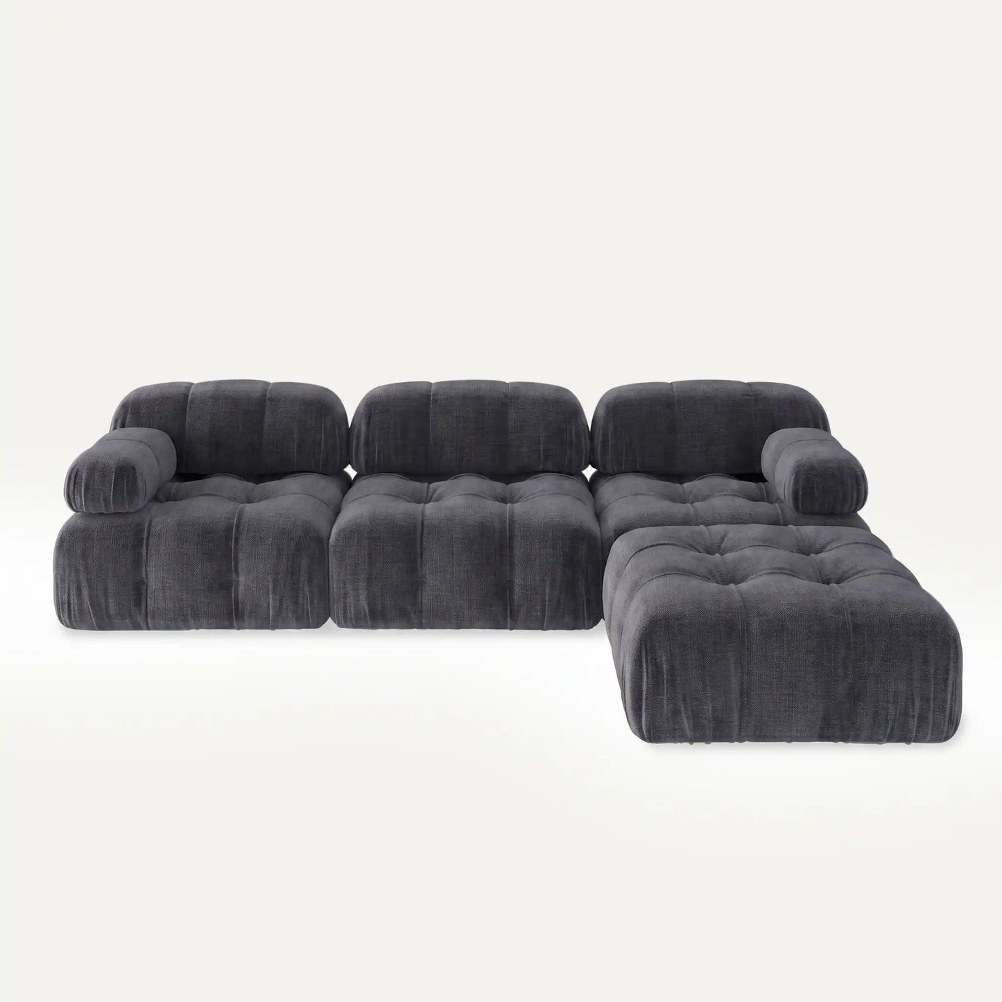 Modulares Sofa Cloud (4-Sitzer) mit Pouffe