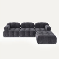 Modulares Sofa Cloud (4-Sitzer) mit Pouffe