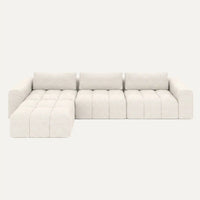 Modulares Sofa Comora (4-Sitzer) mit Pouffe