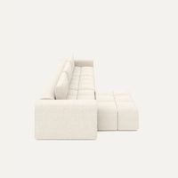 Modulares Sofa Comora (4-Sitzer) mit Pouffe