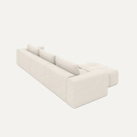Modulares Sofa Comora (4-Sitzer) mit Pouffe