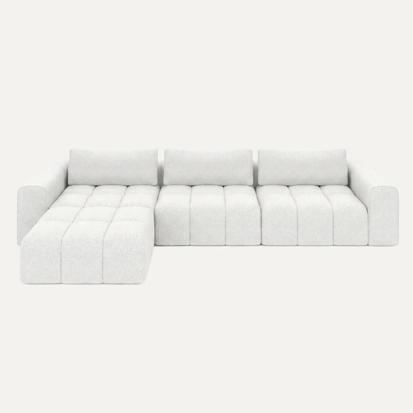 Modulares Sofa Comora (4-Sitzer) mit Pouffe