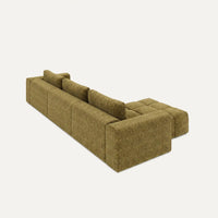 Modulares Sofa Comora (4-Sitzer) mit Pouffe