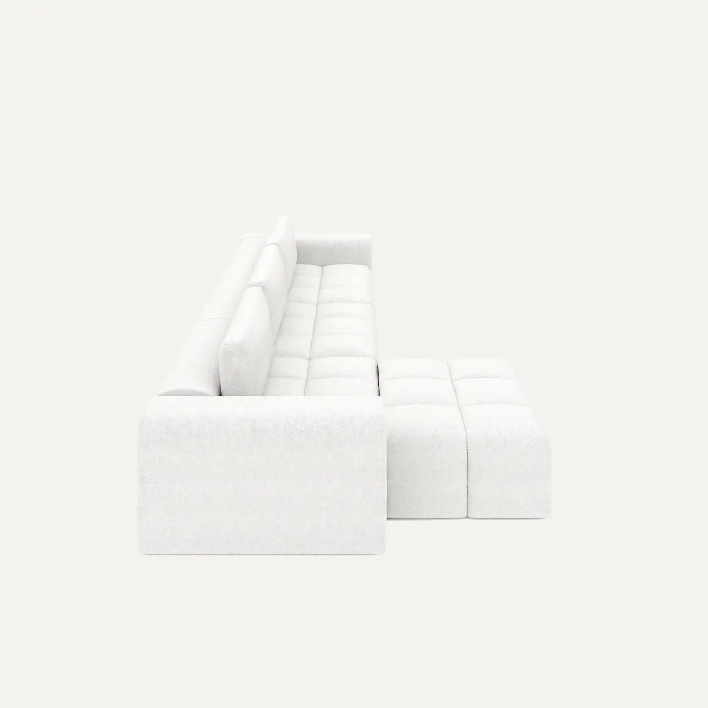 Modulares Sofa Comora (4-Sitzer) mit Pouffe