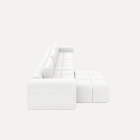 Modulares Sofa Comora (4-Sitzer) mit Pouffe