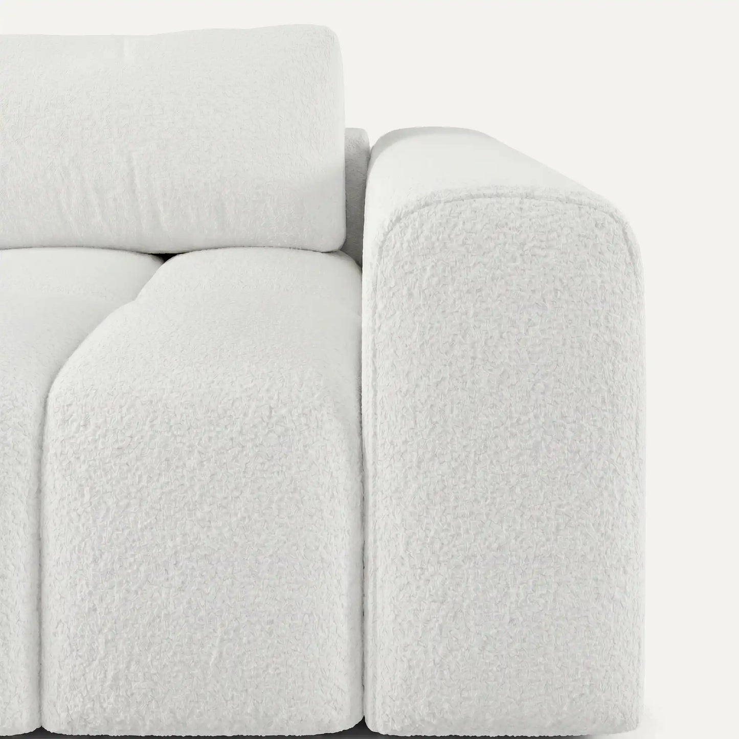 Modulares Sofa Comora (4-Sitzer) mit Pouffe