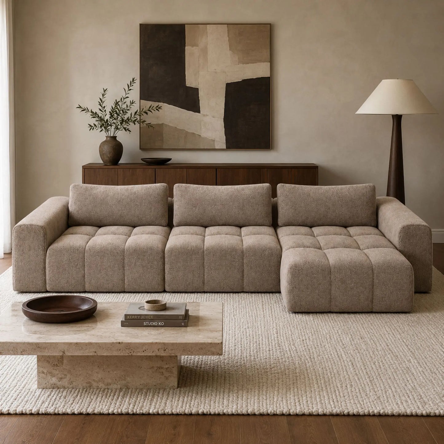 Modulares L Ecksofa (groß) Comora