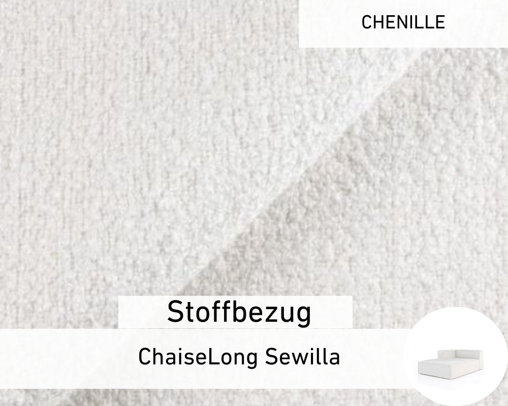 Bekleding van stof - ChaiseLong Sewilla (Groot)