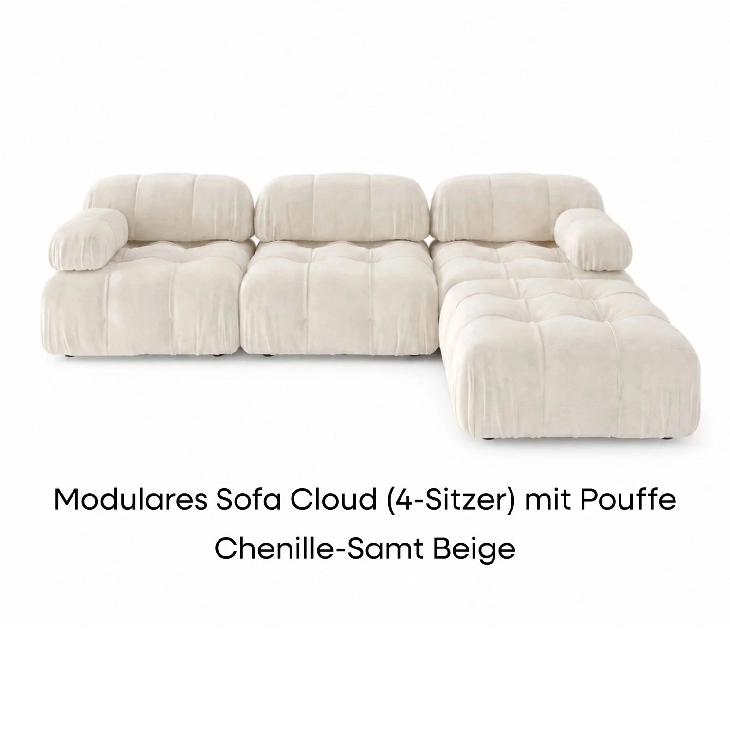 Cloud Chenille Samt Beige