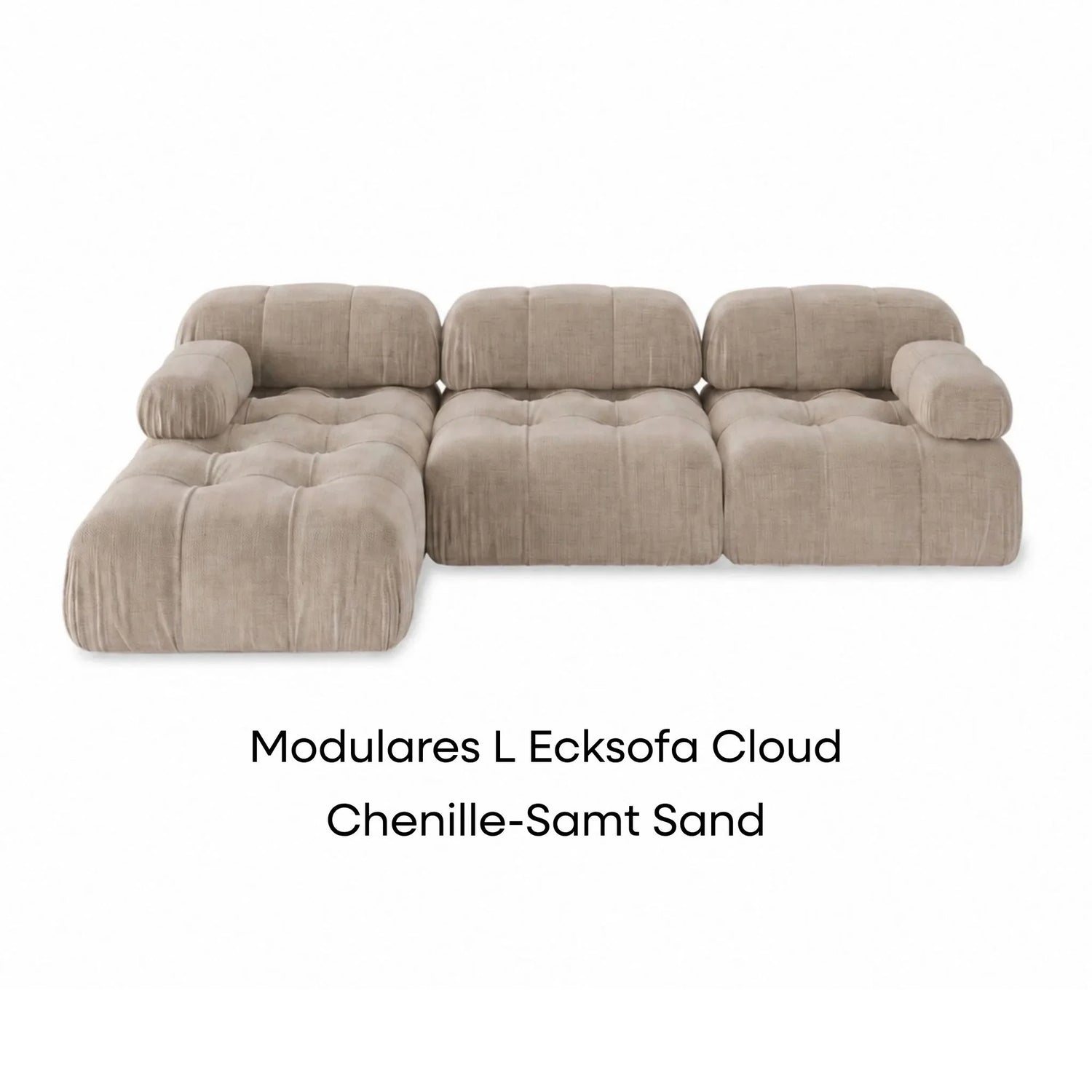 Cloud Chenille Samt Sand