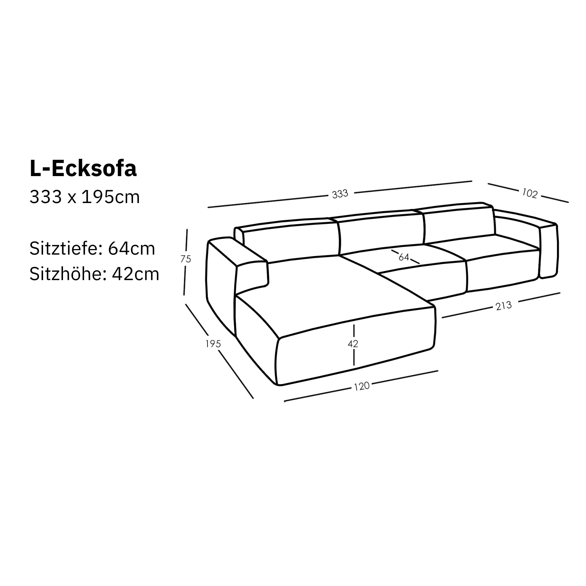 Modulares L Ecksofa Ventora